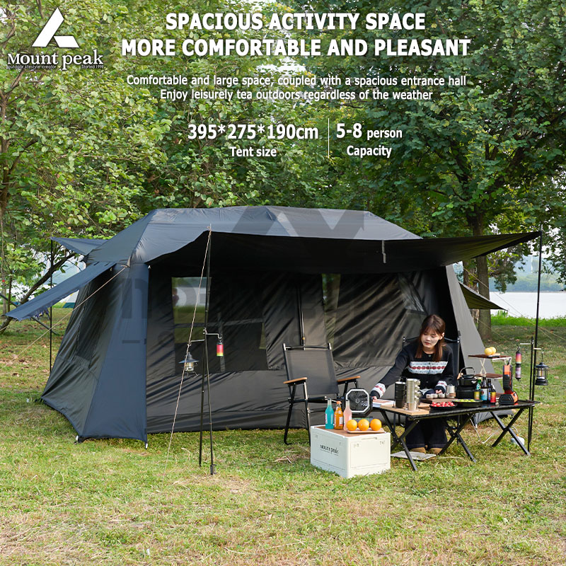 Outdoor Camping Automatic Quick Opening Tent - Mount Peak Automatic Large Camping Tent