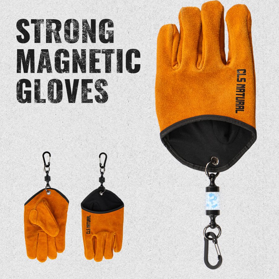 Outdoor Camping Grill - Heat Resistant BBQ Gloves Cowhide Leather