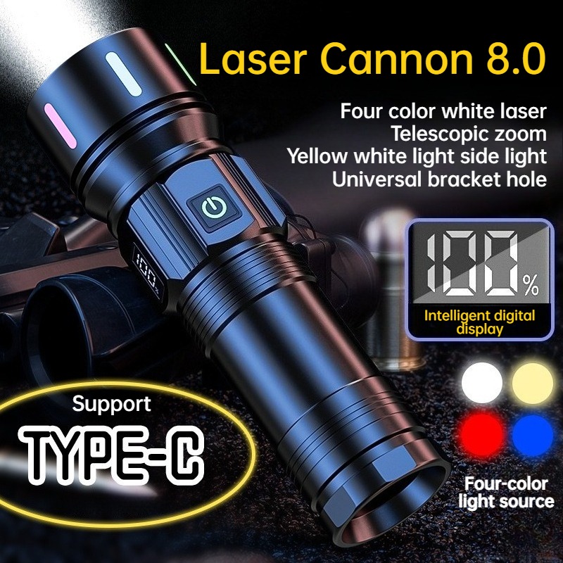 Outdoor Camping Lampe - Strong Light LED Flashlight Telescopic Zoom