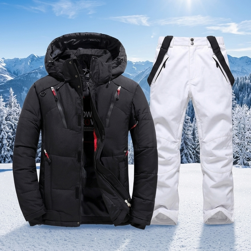 Outdoor Camping Brands - Men Winter Down Ski Suit Jacket