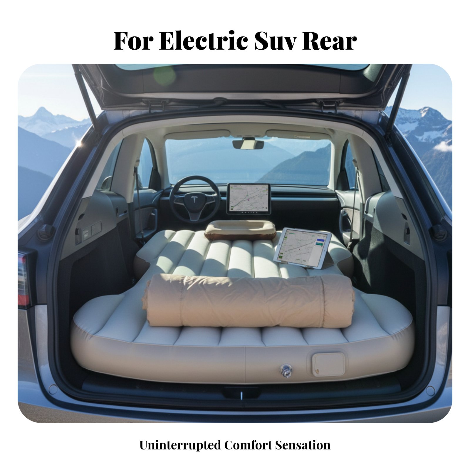 Outdoor Camping Mattress - Electric Vehicle Compact SUV Inflatable Mattress,