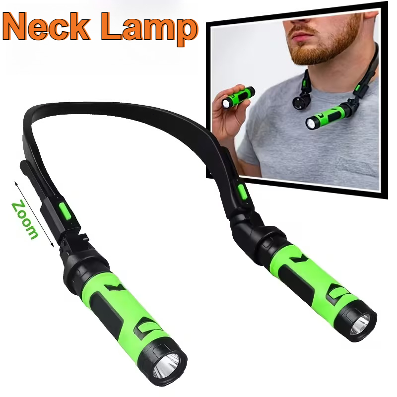Outdoor Camping Lampe - USB Rechargeable LED Neck Light Hands