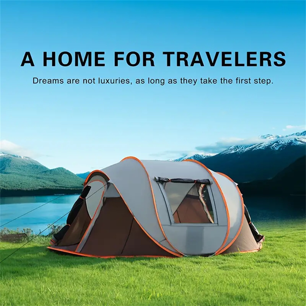 Outdoor Camping Automatic Quick Opening Tent - 5-8 people quick opening hand throw