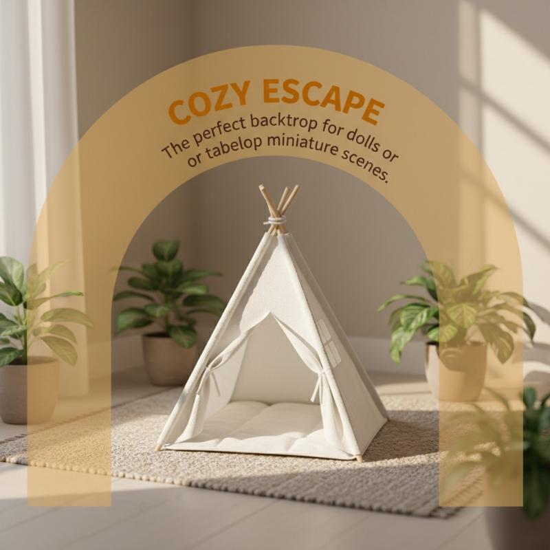 Outdoor Camping Tent - [JN] 1:12 Scale Camping Tent Model