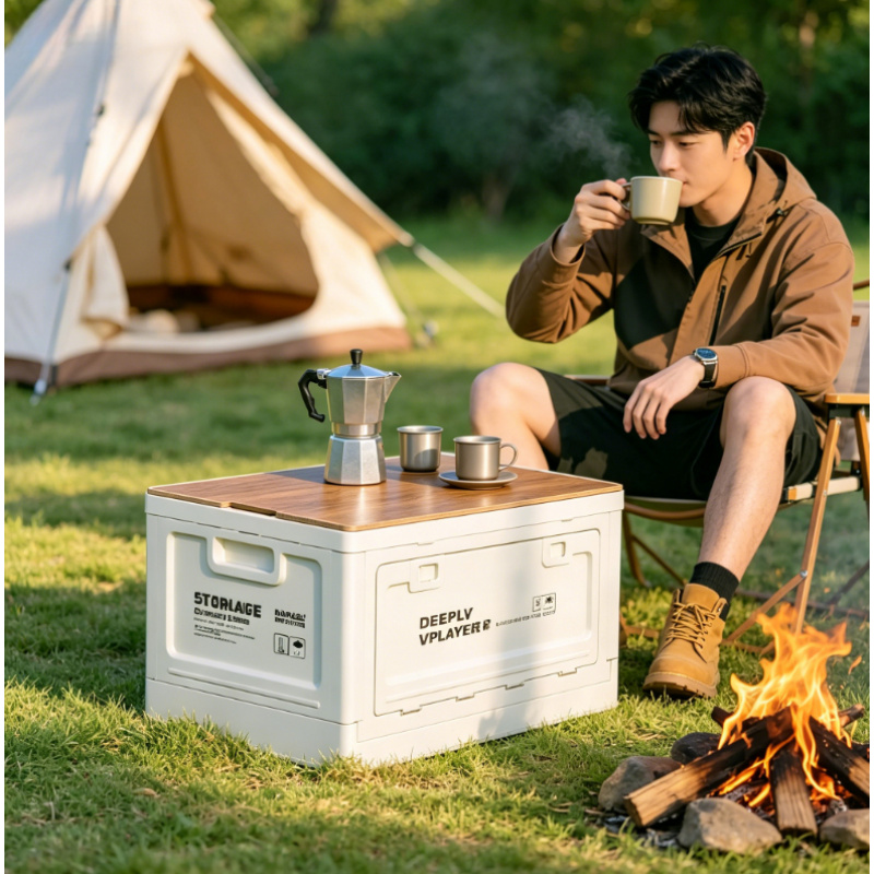 Outdoor Camping Bin - 3 in 1 Folding Camping Storage