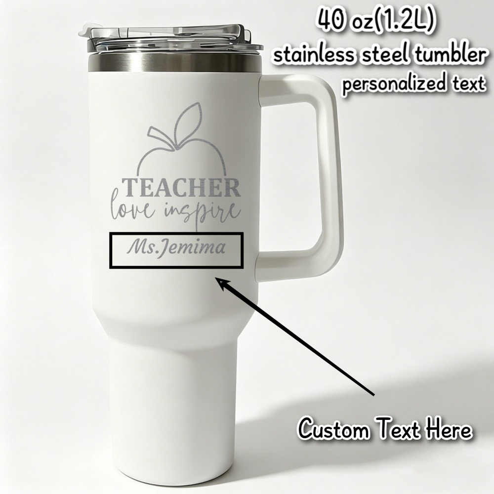 Outdoor Camping Water Tank - 1L Teacher personalized text bottle Stainless