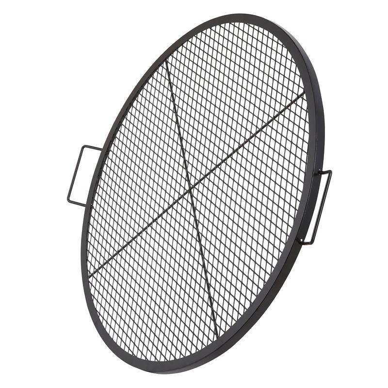 Outdoor Camping Grill - Black Round Cooking Grid 36 Inch