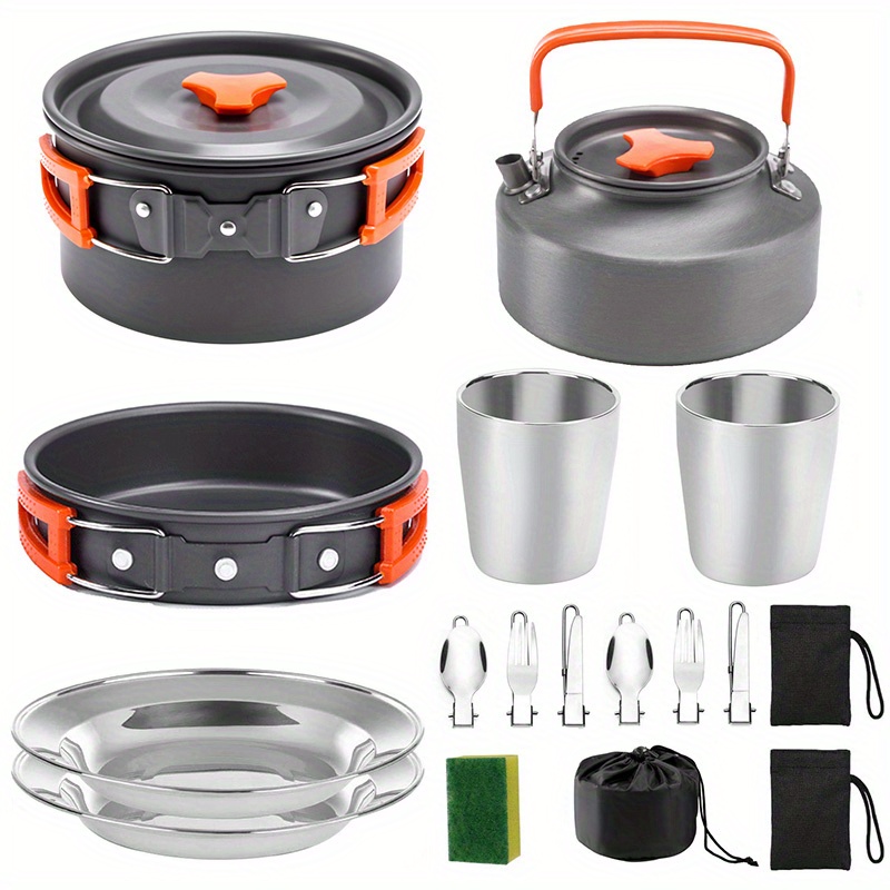 17pcs Camping Cookware Set, Po – обзор и цена Outdoor Camping Kettle