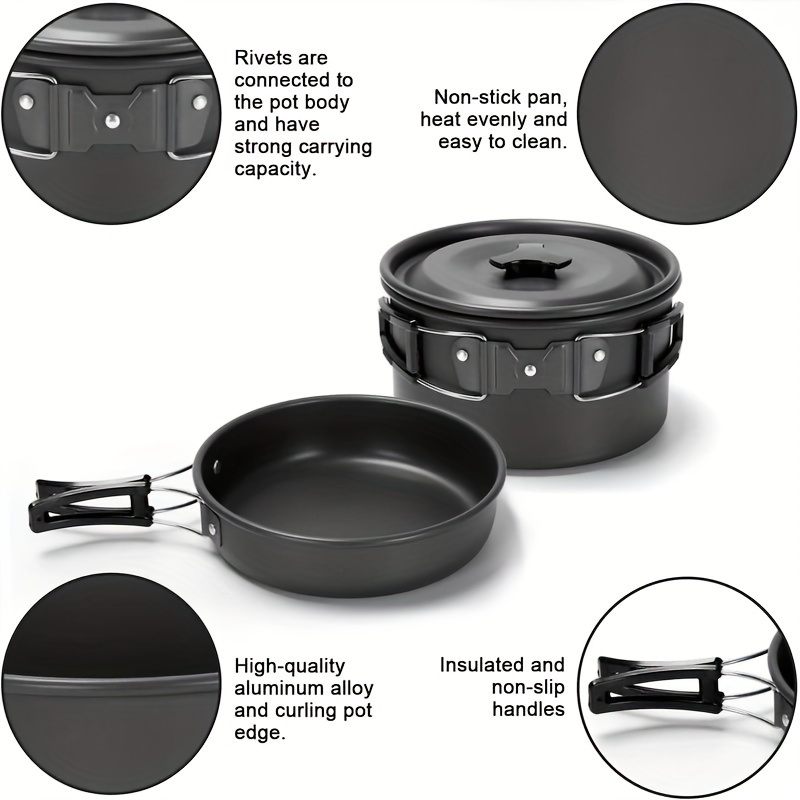 17pcs Camping Cookware Set, Po – обзор и цена Outdoor Camping Kettle