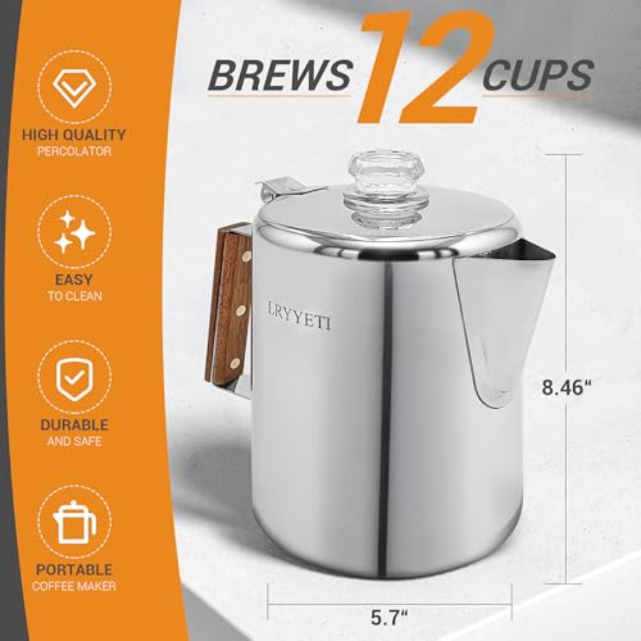 Percolator Coffee Pot Stainles – обзор и цена Camp Percolator Coffee