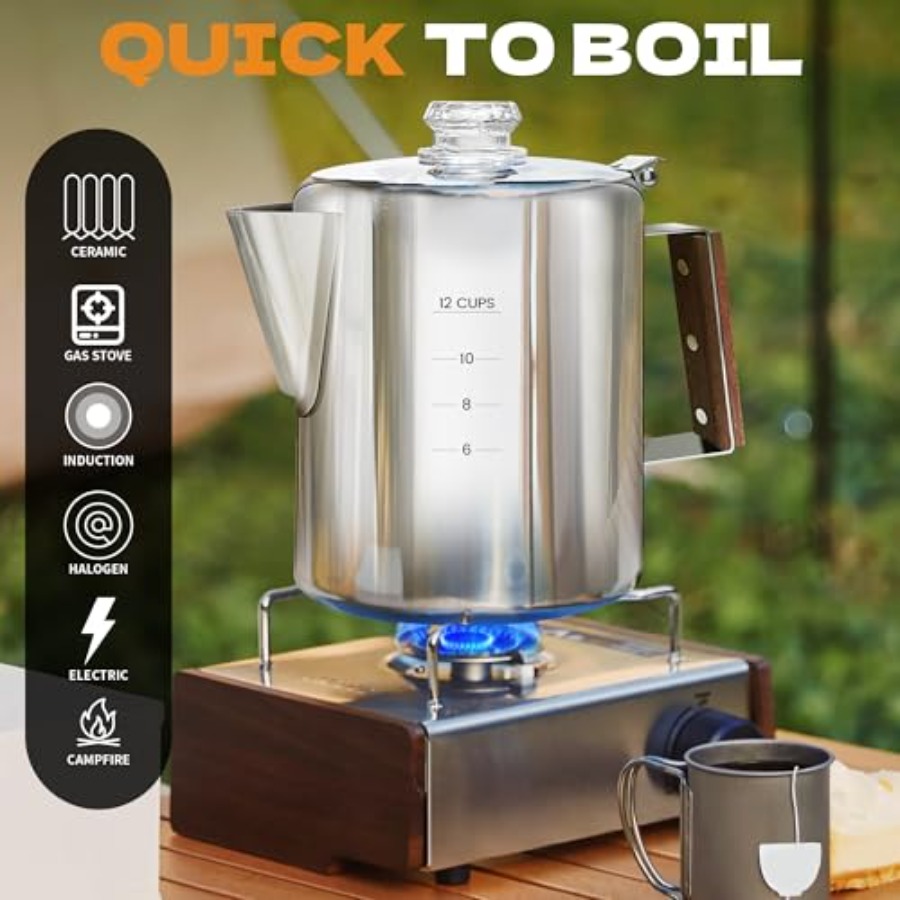 Percolator Coffee Pot Stainles – обзор и цена Camp Percolator Coffee