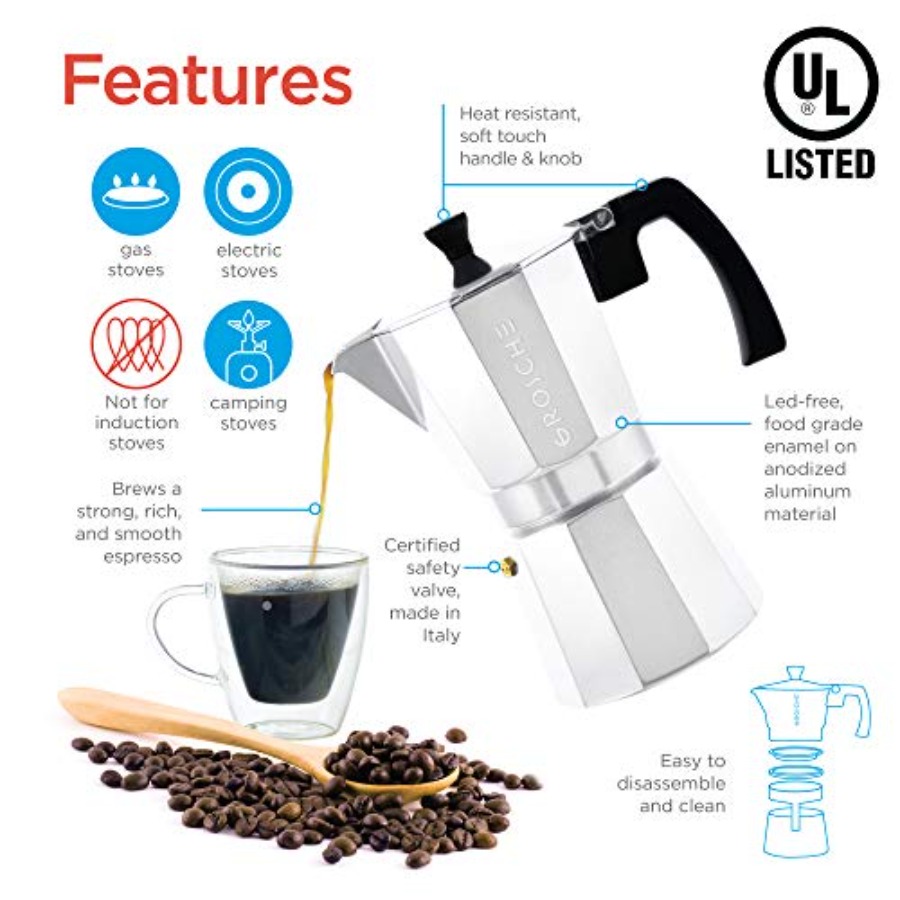 Milano Moka Pot 9 Espresso Cup – обзор и цена Camp Percolator Coffee
