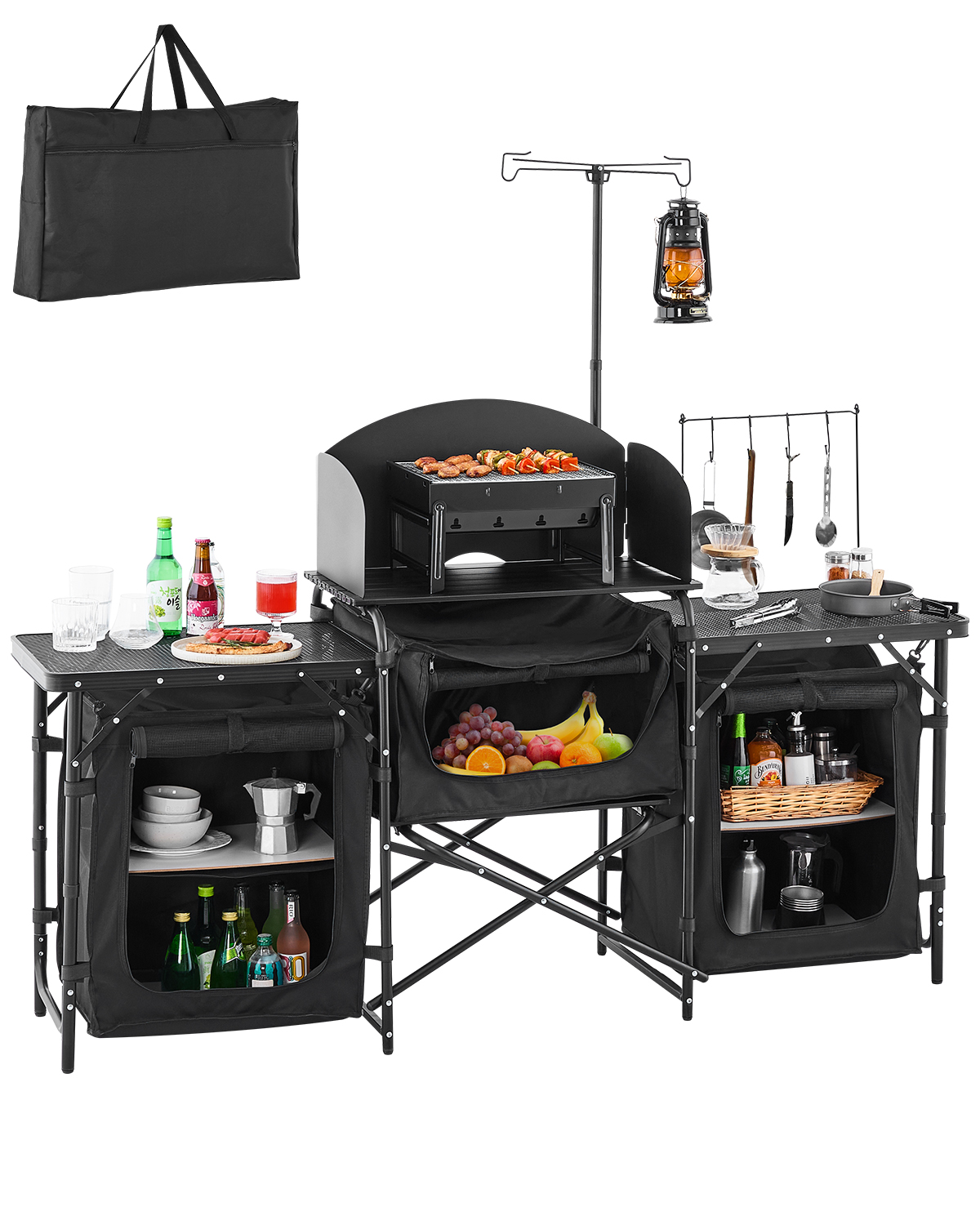 SucceBuy Camping Kitchen Table – обзор и цена Outdoor Camping Kitchen Setup