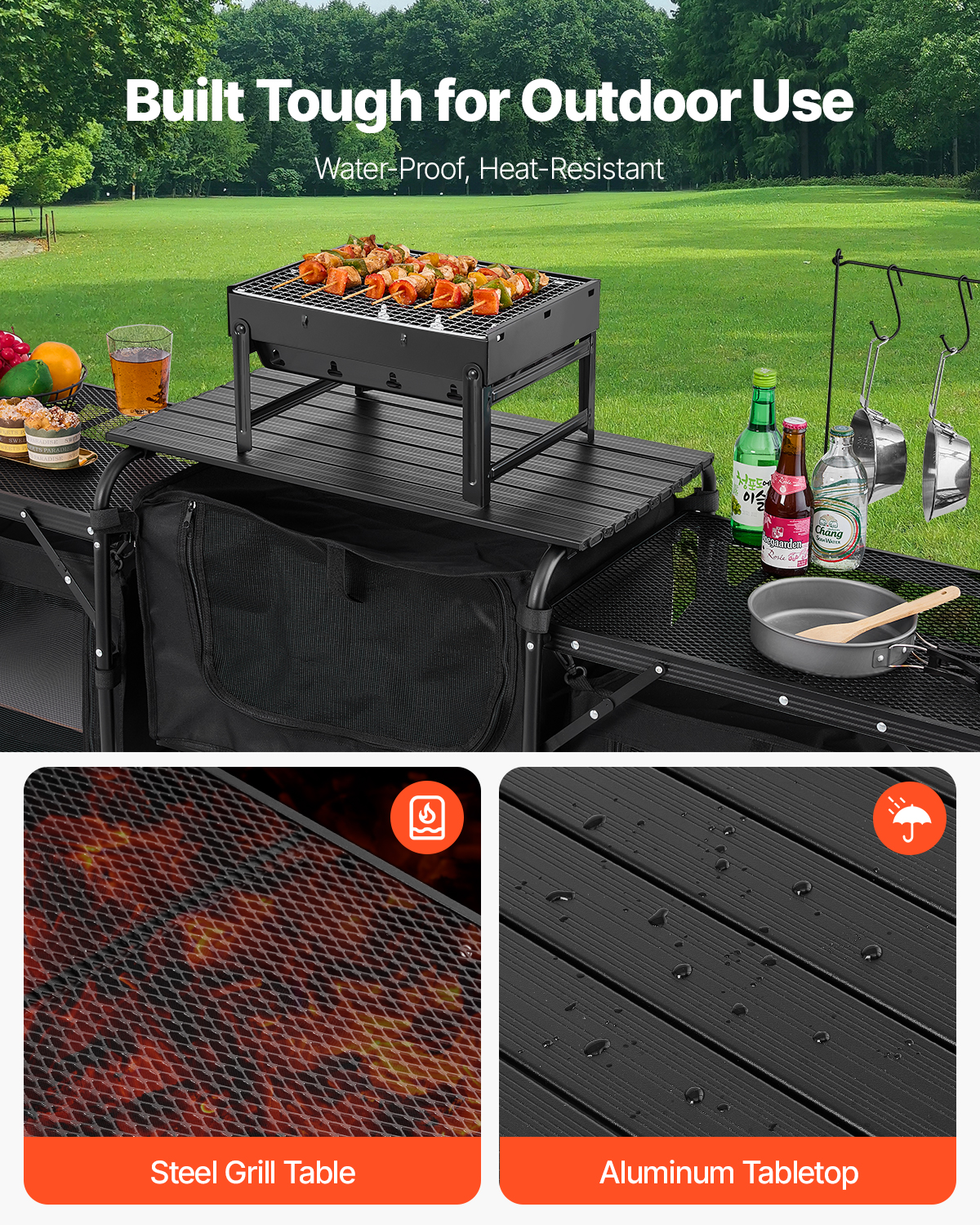 SucceBuy Camping Kitchen Table – обзор и цена Outdoor Camping Kitchen Setup