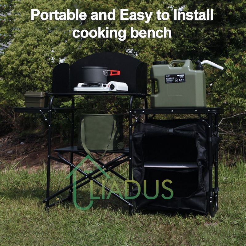 Foldable Portable Outdoor Stov – обзор и цена Outdoor Camping Kitchen Setup
