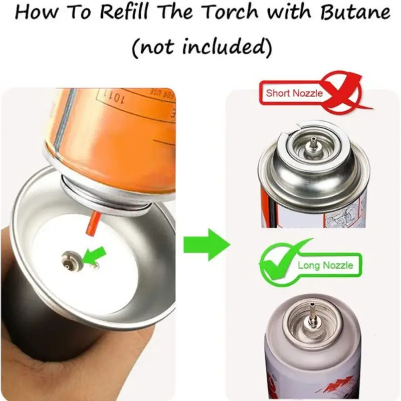Butane Gas Lighter Rechargeabl – обзор и цена Outdoor Windproof Lighter