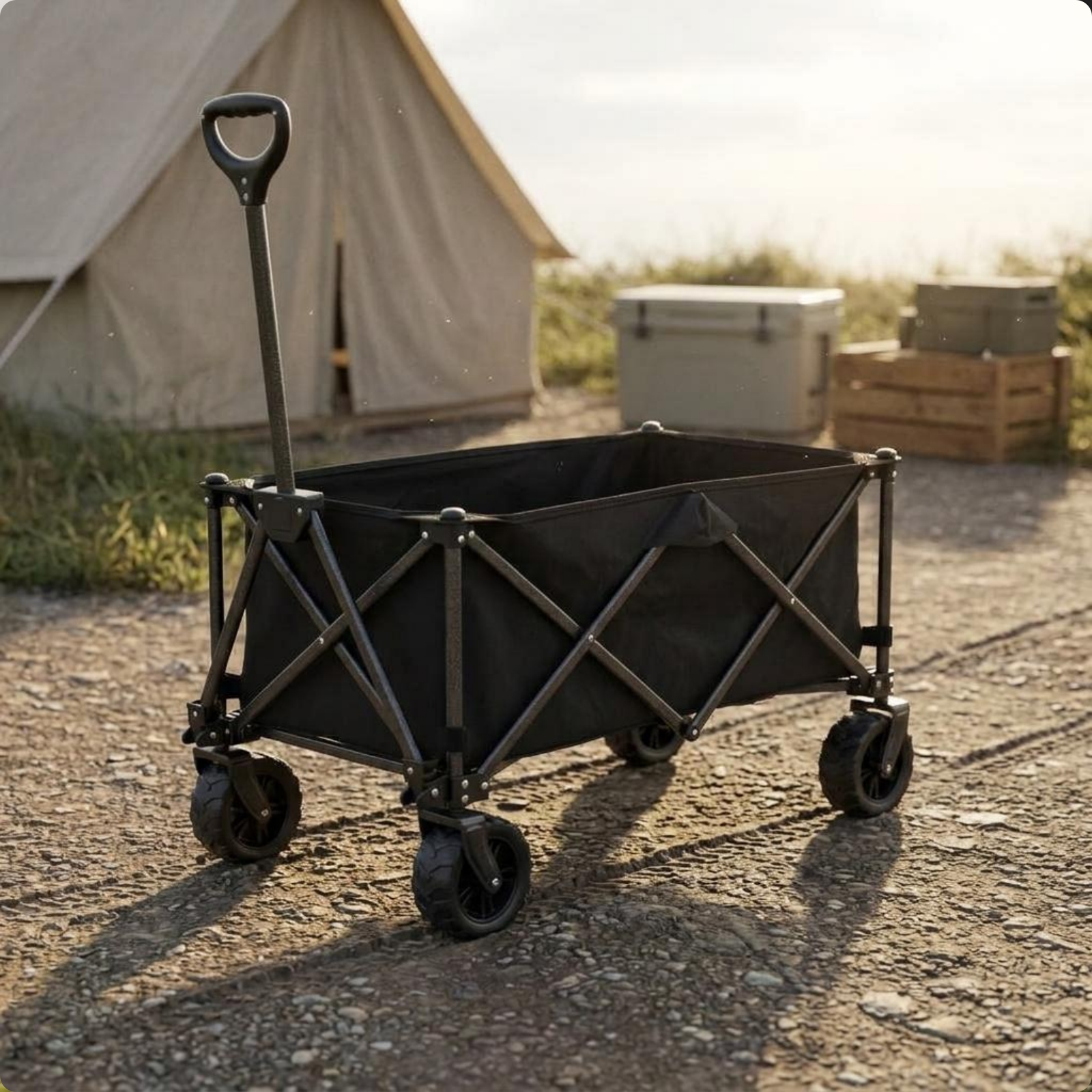 Foldable Camping Wagon Easy to – обзор и цена Outdoor Camping Vehicle Wagon