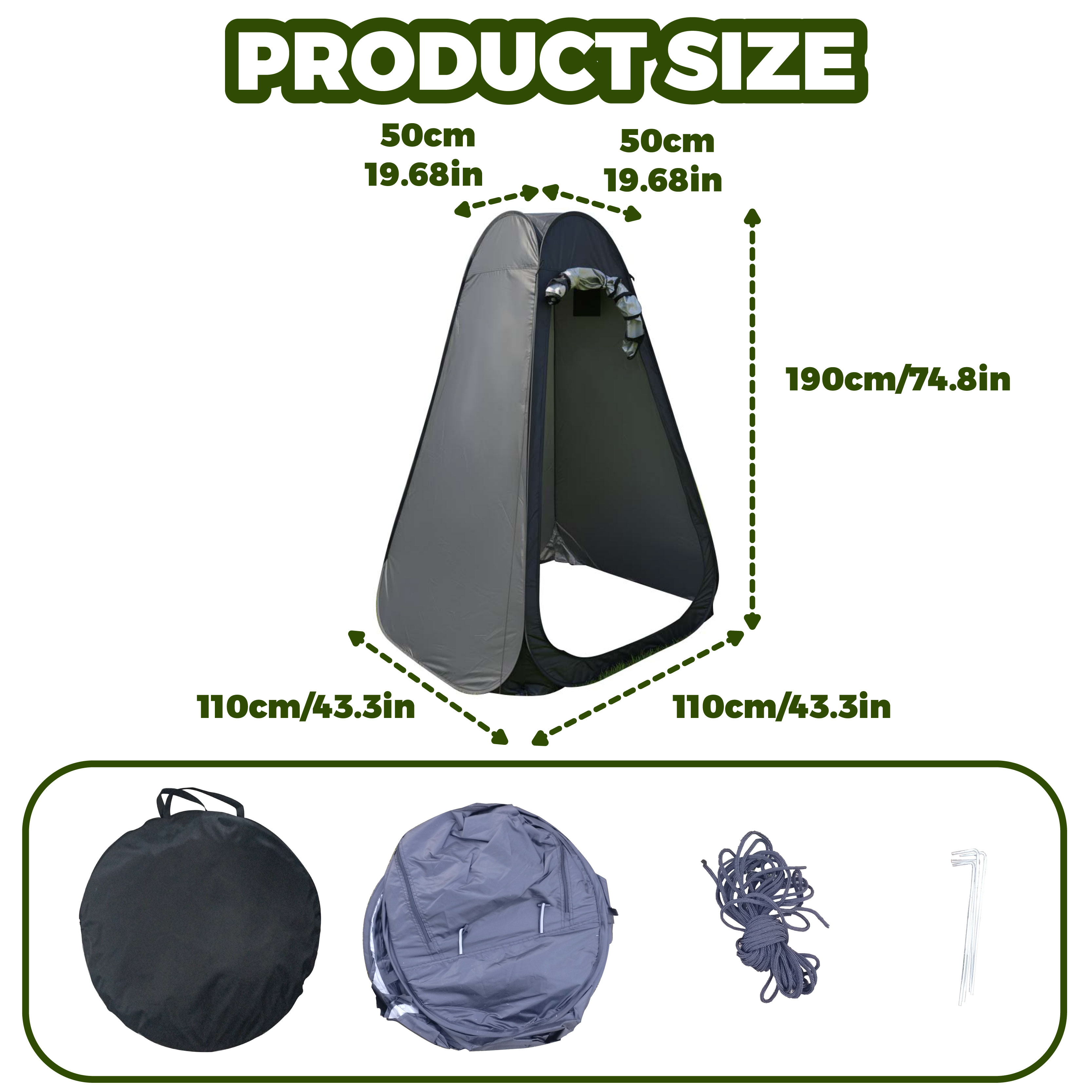 Portable Pop-Up Privacy Tent O – обзор и цена Outdoor Camping Tent Waterproof