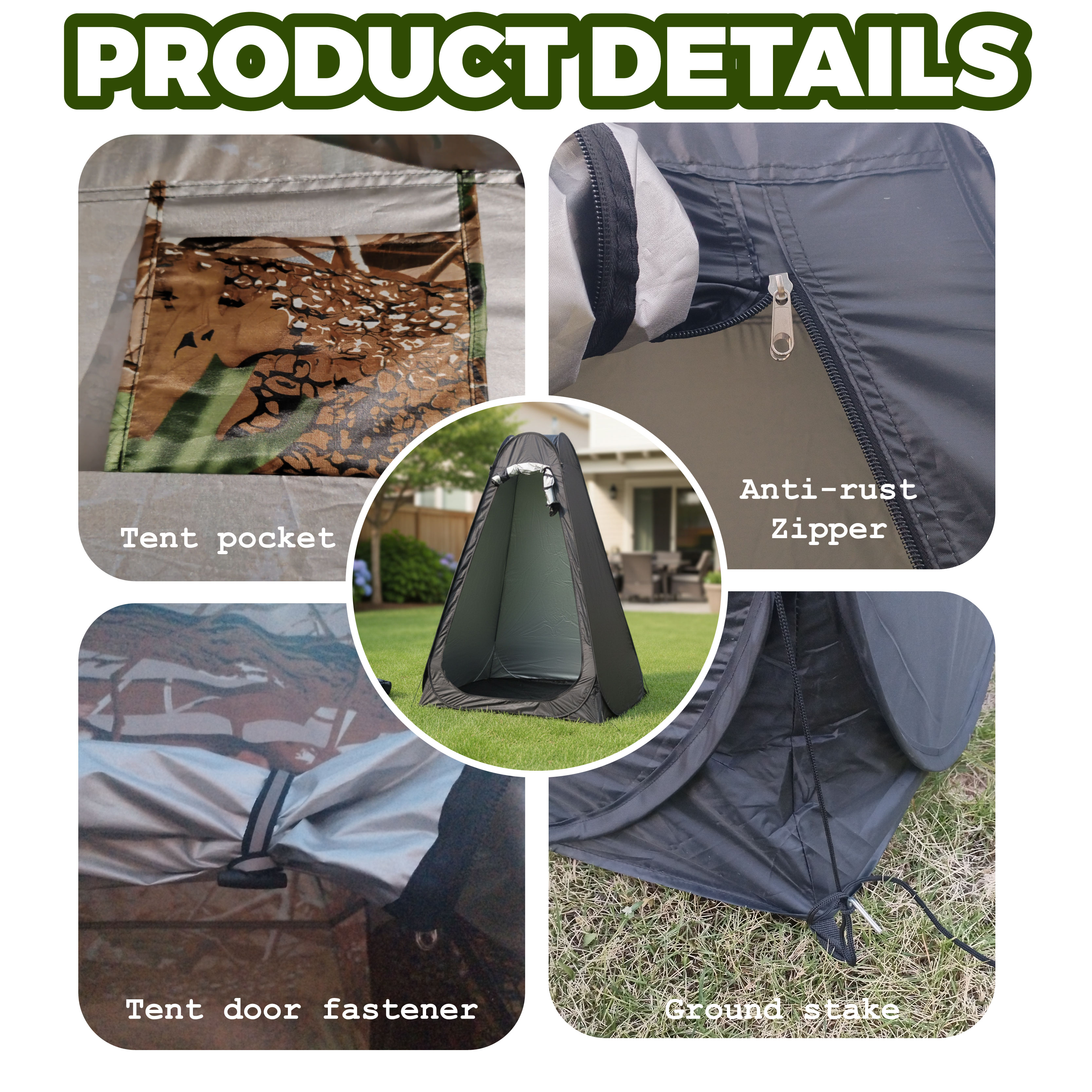 Portable Pop-Up Privacy Tent O – обзор и цена Outdoor Camping Tent Waterproof