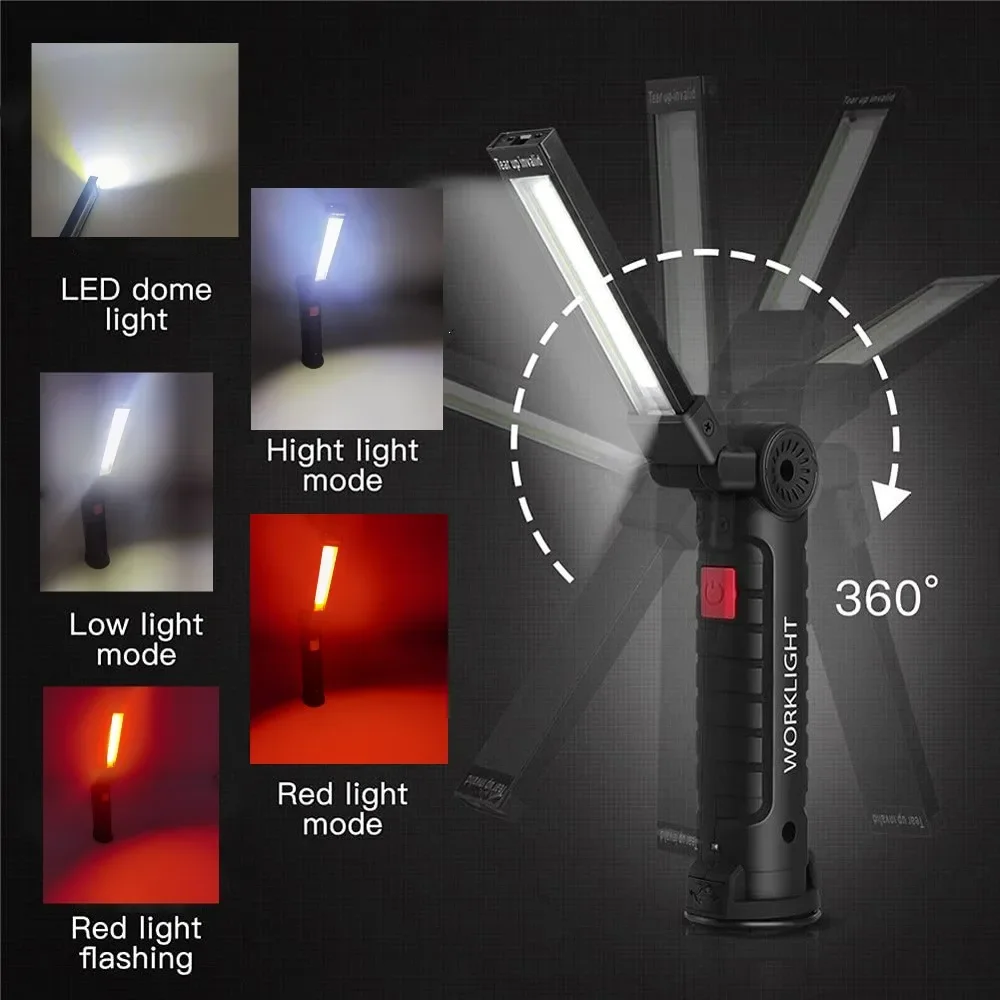 Portable COB LED Flashlight US – обзор и цена Outdoor Camping Lampe