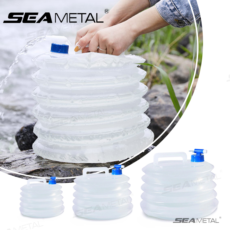 SEAMETAL 5L-15L Car Collapsibl – обзор и цена Outdoor Camping Water Tank