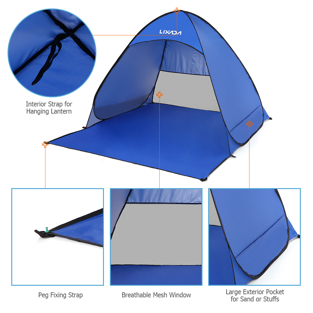 Lixada Automatic Instant Pop U – обзор и цена Outdoor Camping Automatic Quick Opening Tent