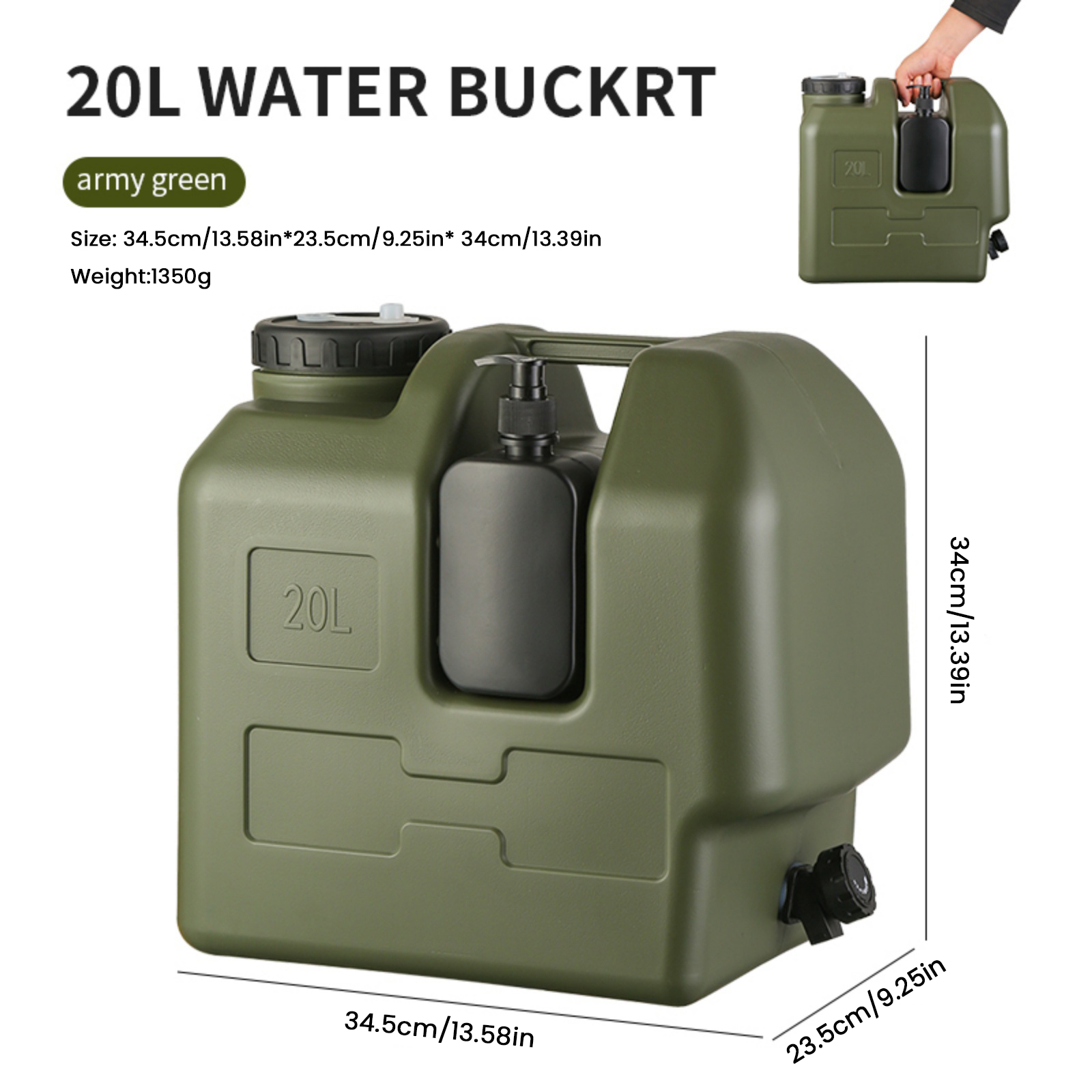 15/20L Portable Camping Water  – обзор и цена Outdoor Camping Kettle