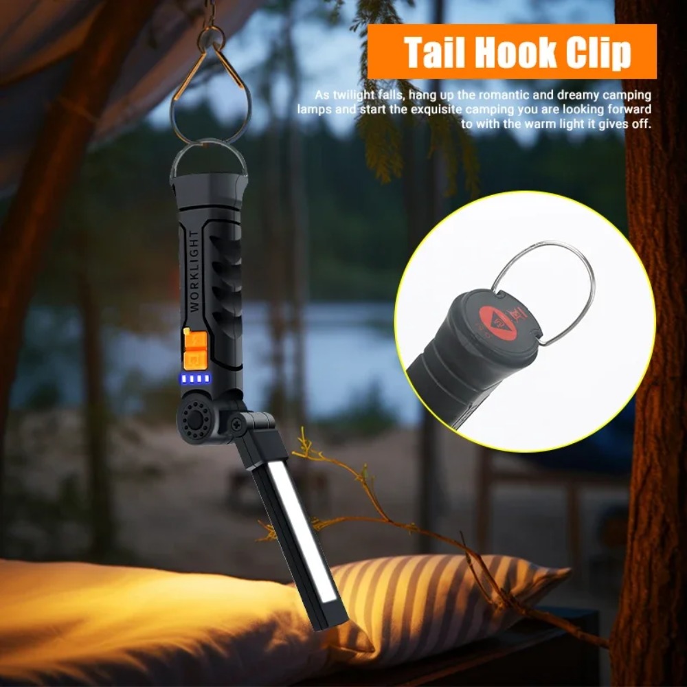 Portable COB LED Flashlight US – обзор и цена Outdoor Camping Lampe