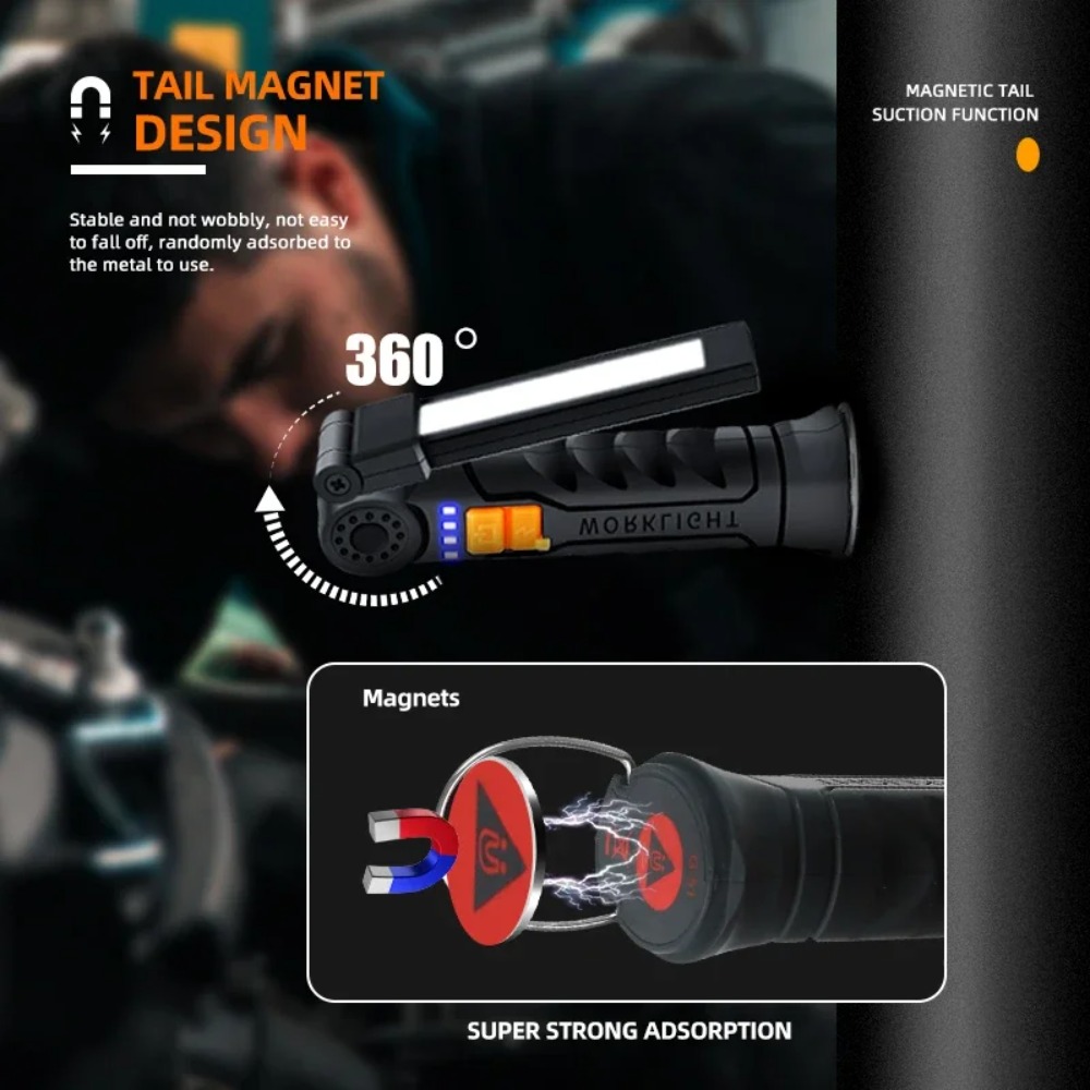 Portable COB LED Flashlight US – обзор и цена Outdoor Camping Lampe
