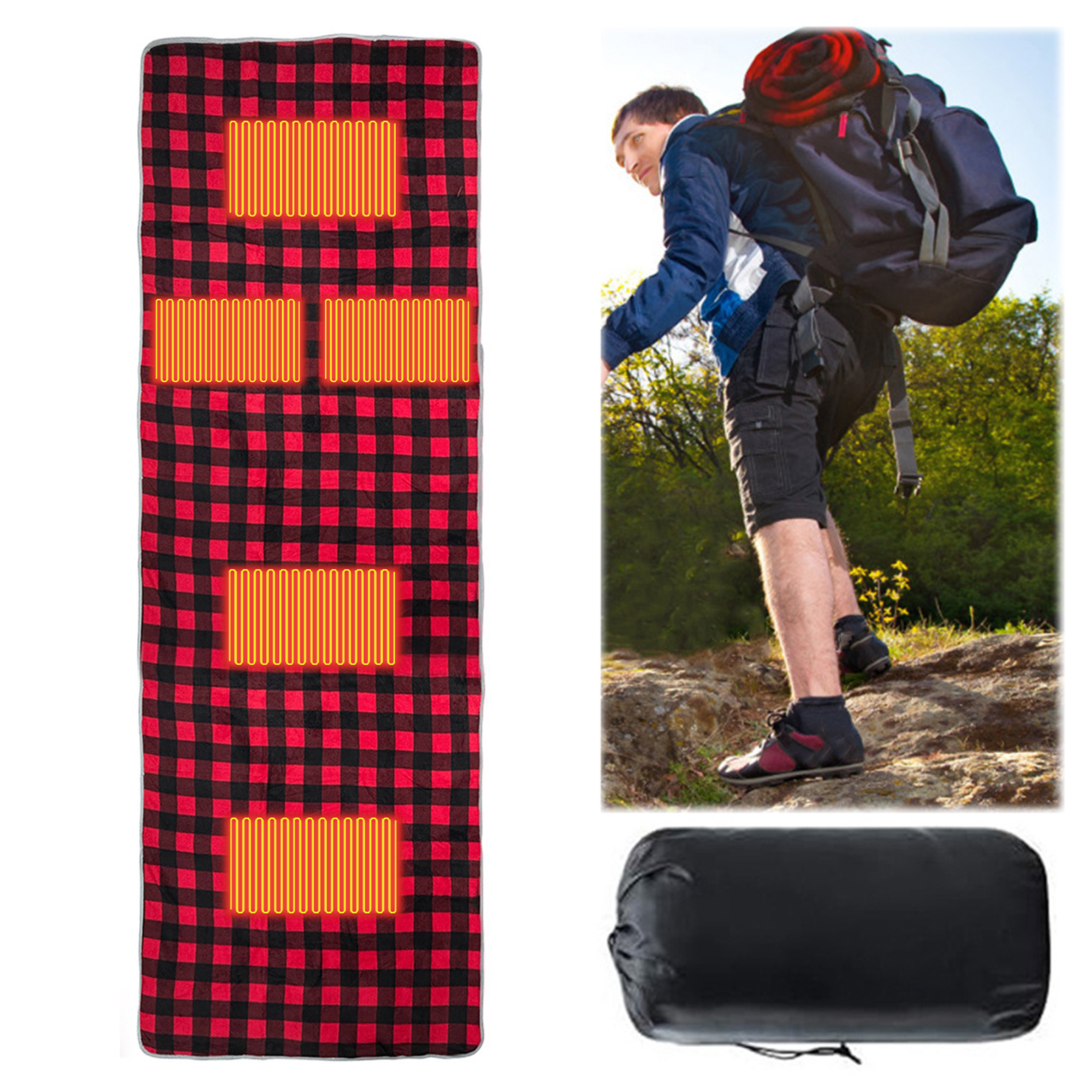 Camping Heating Sleeping Pad w – обзор и цена Outdoor Camping Zone