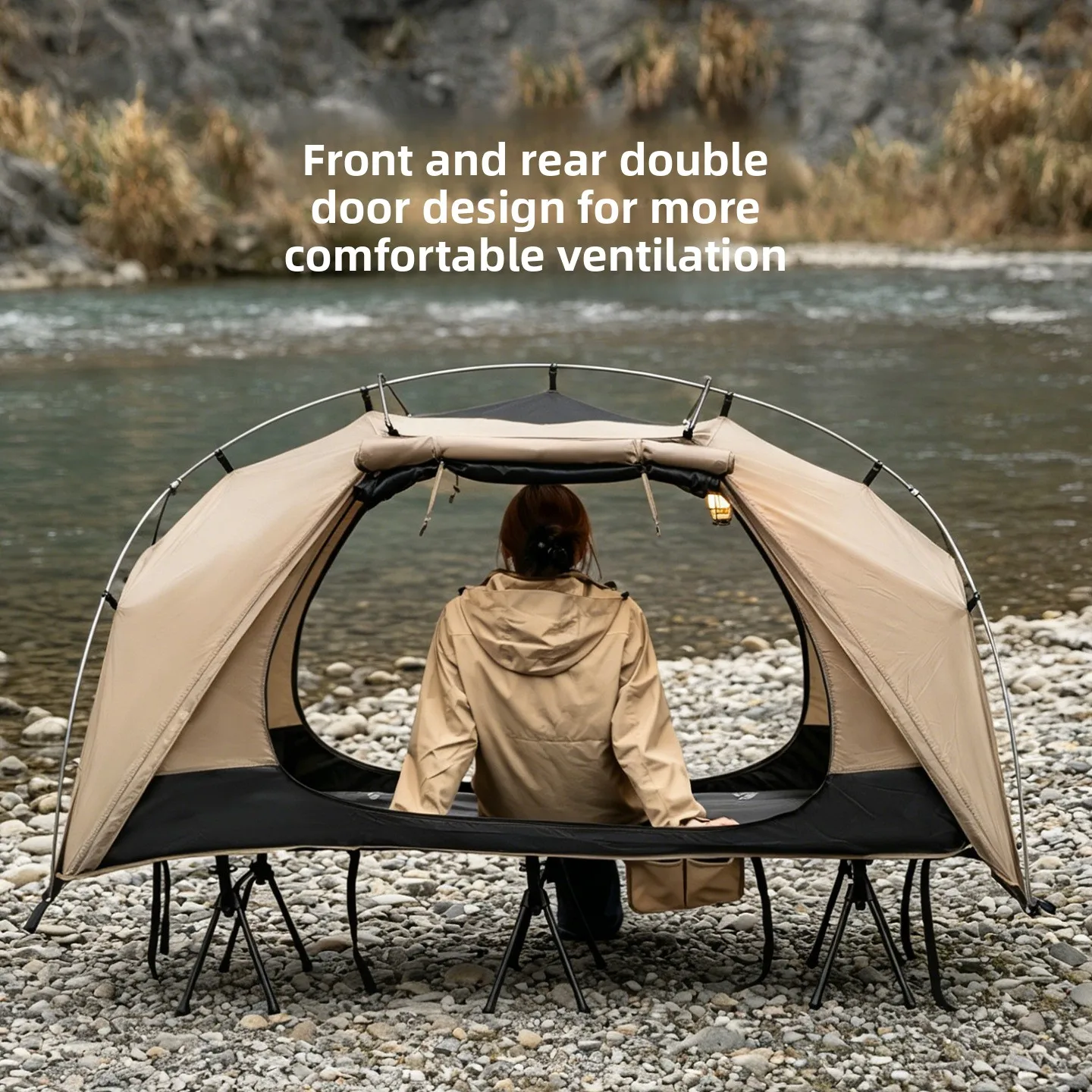 MOUNTAINHIKER Nwe Single Camp  – обзор и цена Outdoor Camping Tent Waterproof