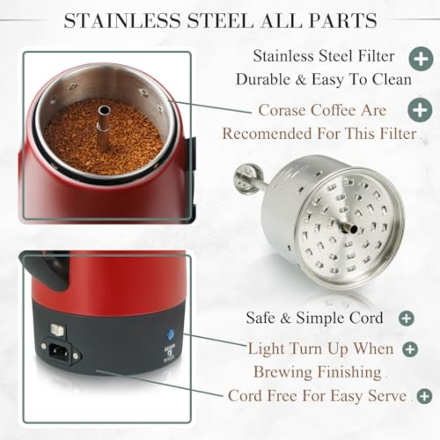 Electric Coffee Percolator for – обзор и цена Camp Percolator Coffee