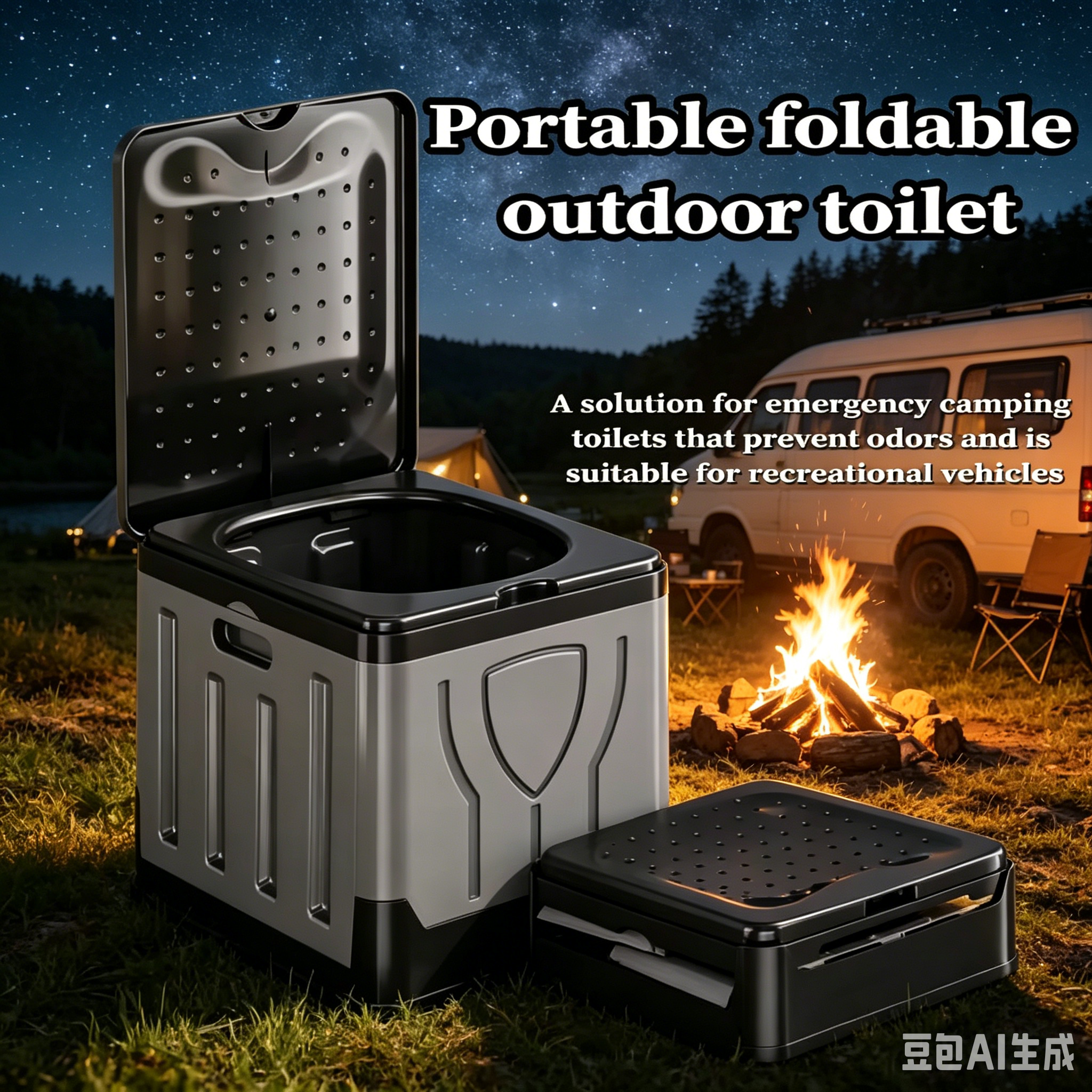 Portable Outdoor Toilets Doubl – обзор и цена Outdoor Camping Bin