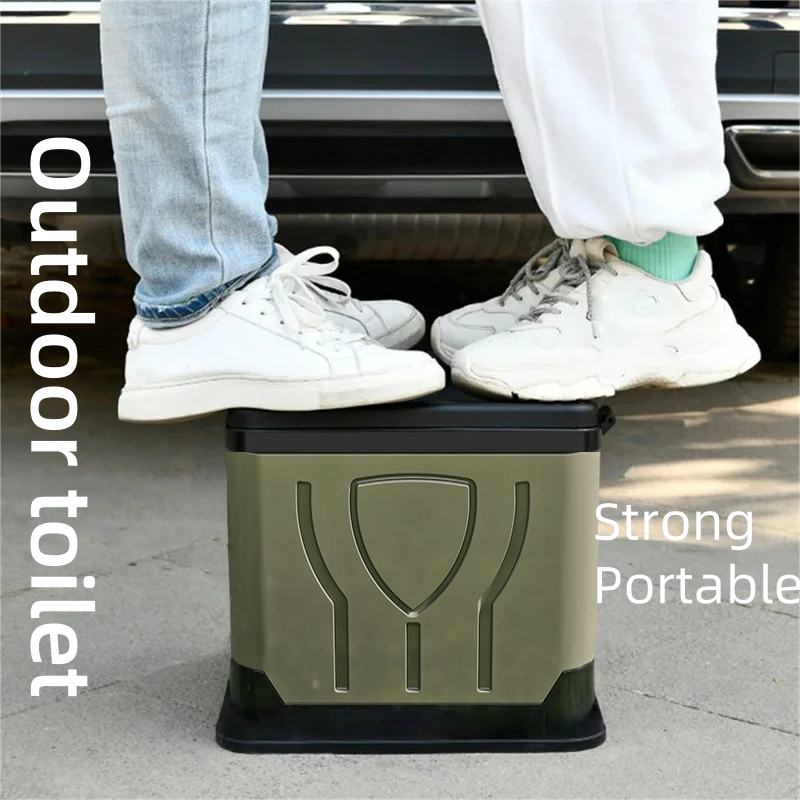 Portable Outdoor Toilets Doubl – обзор и цена Outdoor Camping Bin