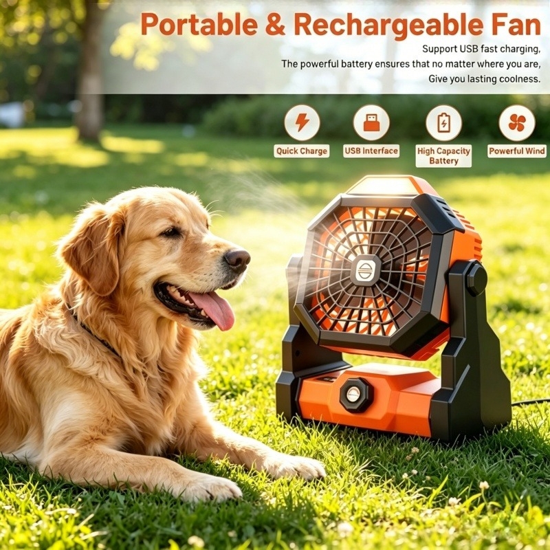 7800mAh Portable Rechargeable  – обзор и цена Outdoor Camping Fans