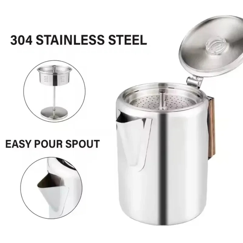 Stainless Steel Camping Coffee – обзор и цена Camp Percolator Coffee