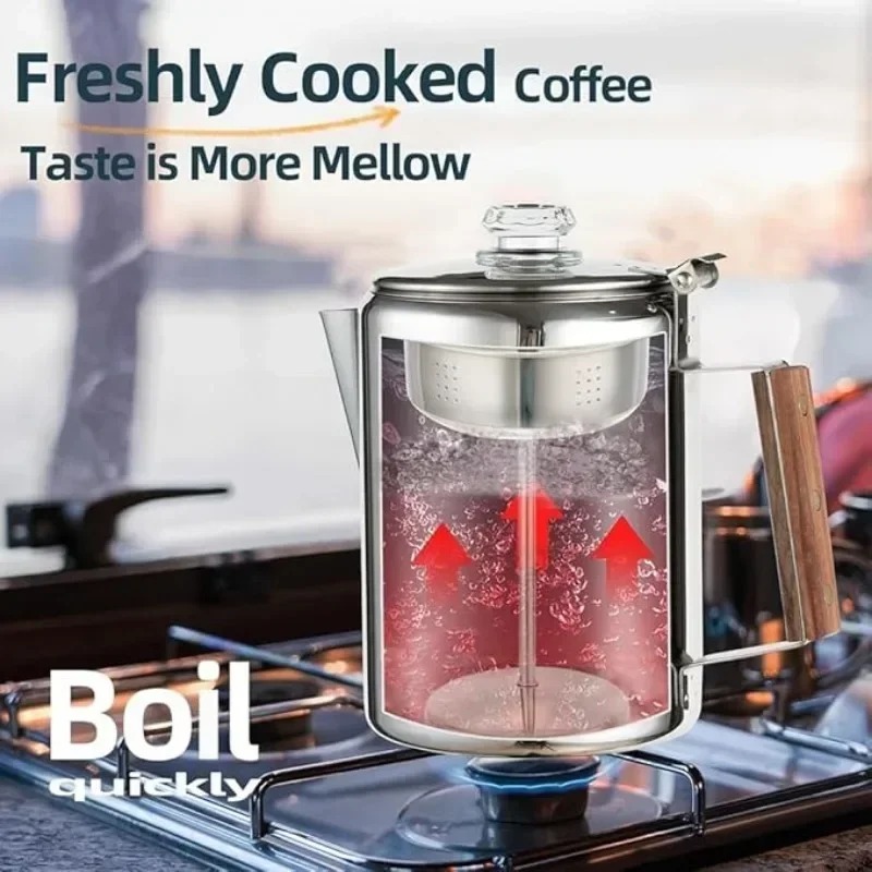 Stainless Steel Camping Coffee – обзор и цена Camp Percolator Coffee
