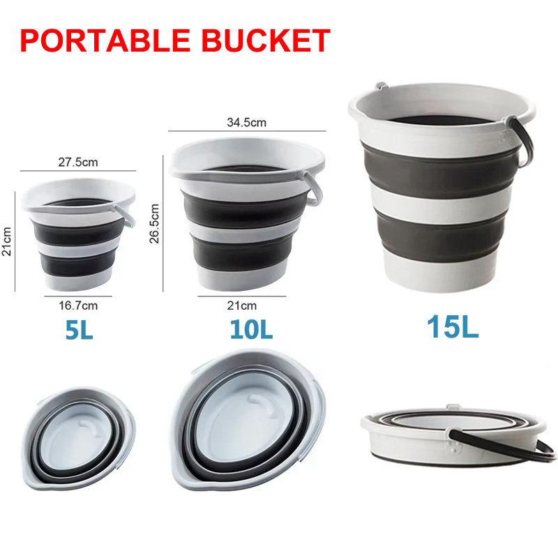 Collapsible Bucket 5L-15L Stri – обзор и цена Outdoor Camping Bin