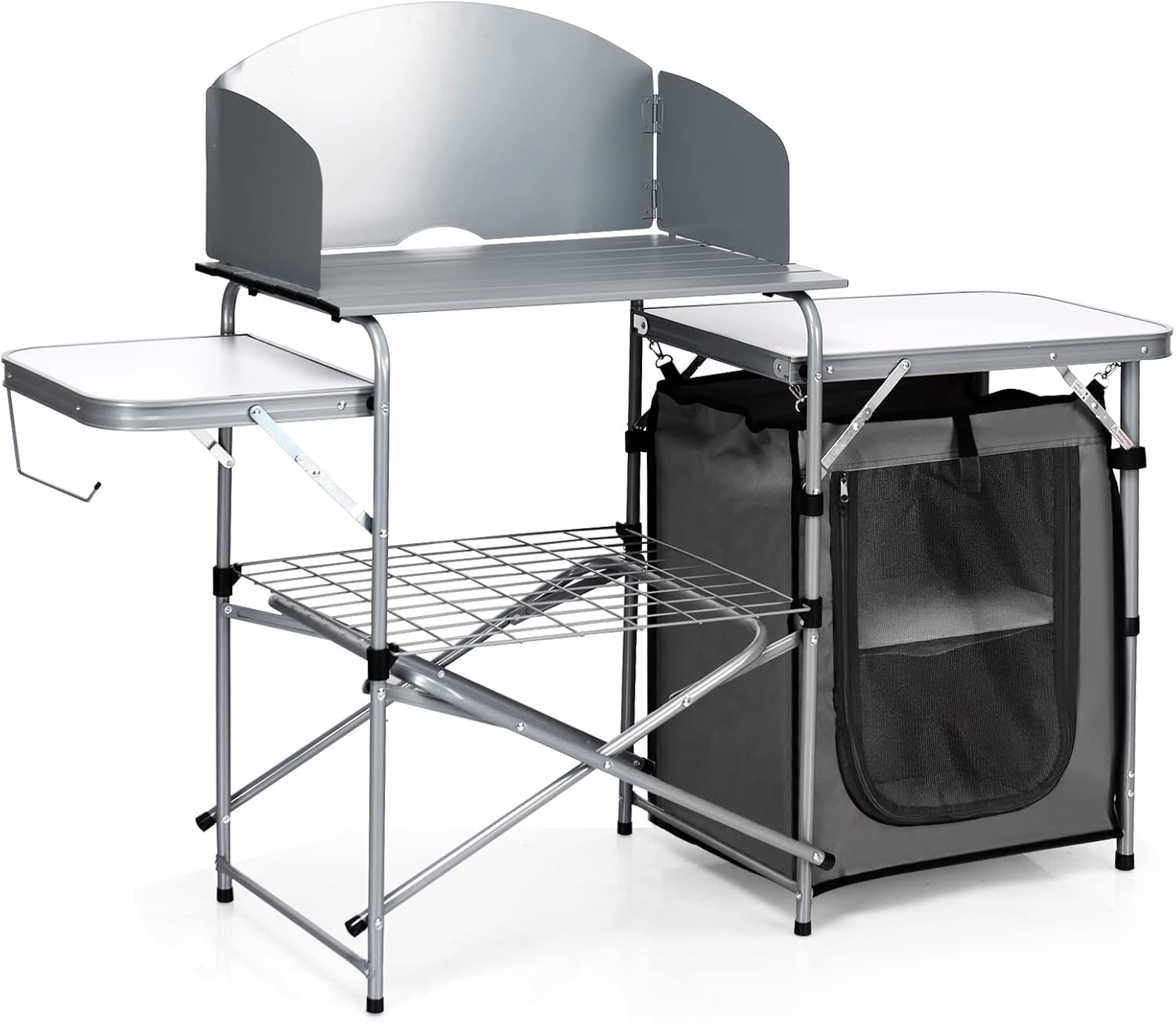 Folding Camping Kitchen Table  – обзор и цена Outdoor Camping Kitchen Setup
