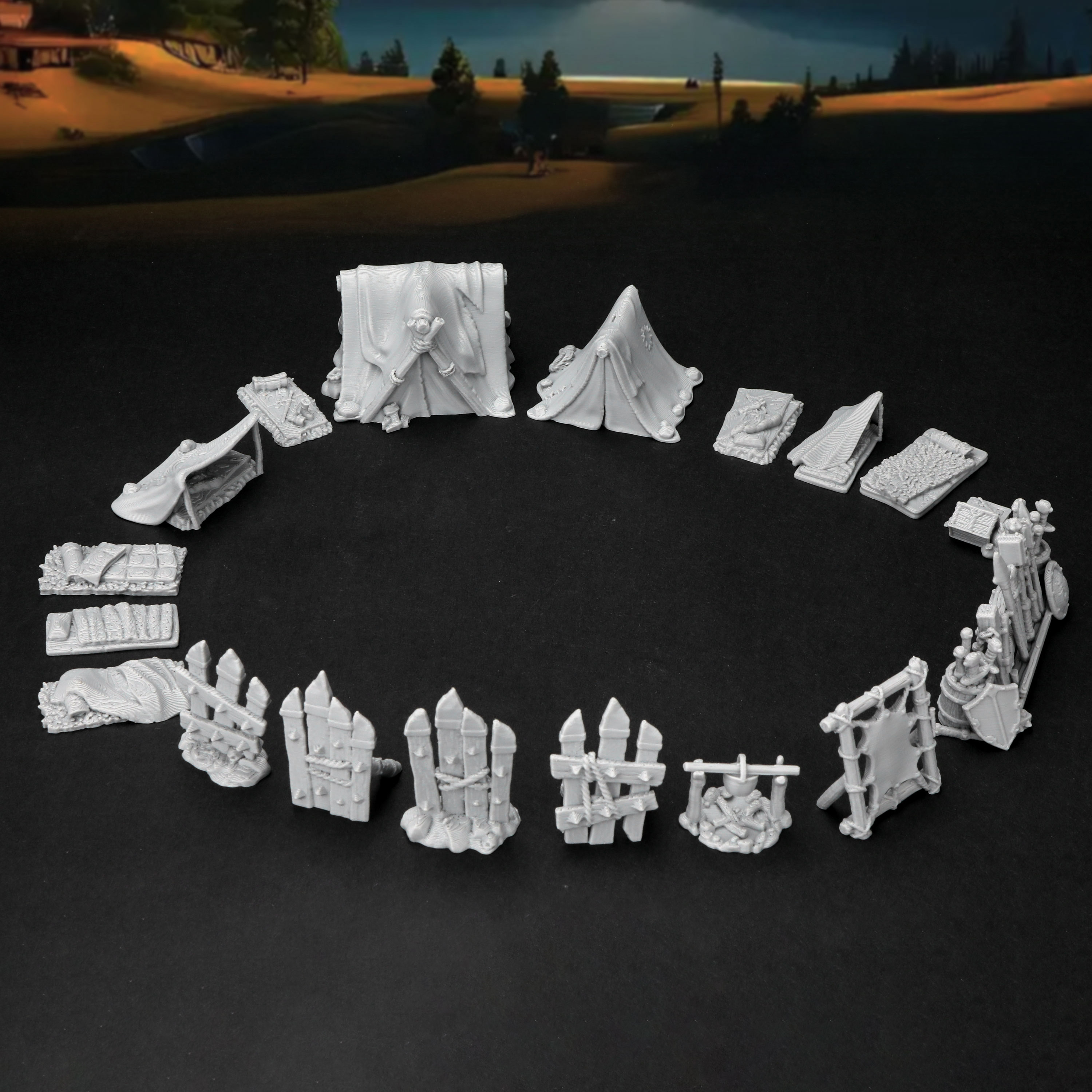 RPG Camp Terrain Set - Adventu – обзор и цена Outdoor Camping Fans