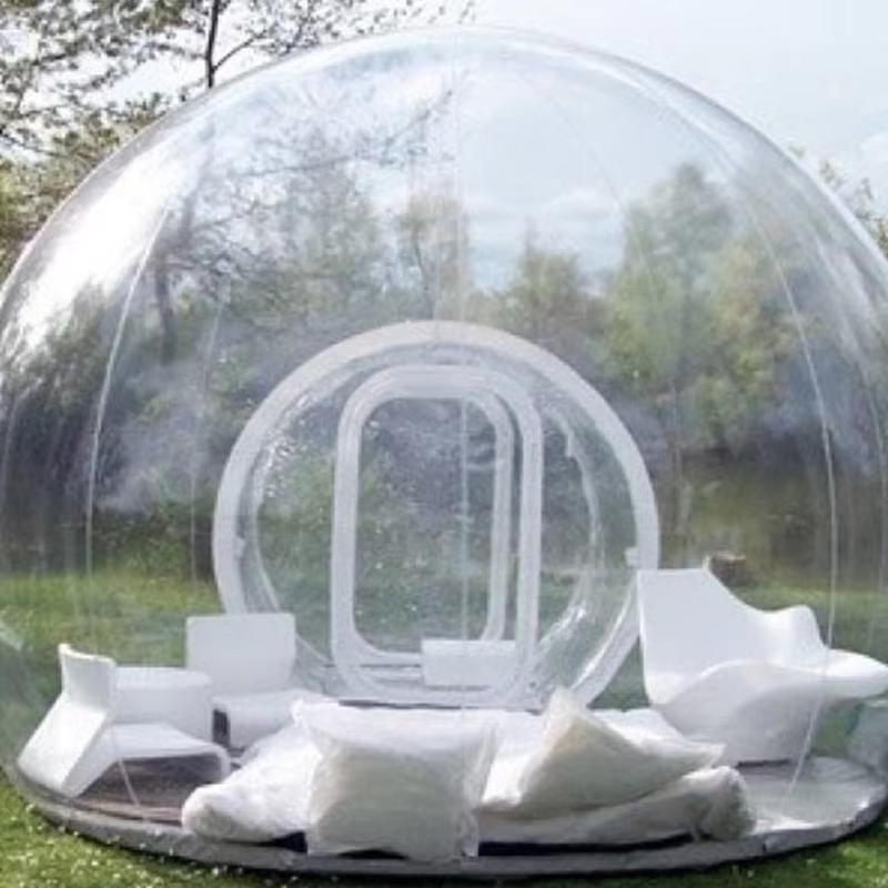 Clear Outdoor Single Tunnel In – обзор и цена Outdoor Camping Inflatable Bubble Tent Large Diy Home