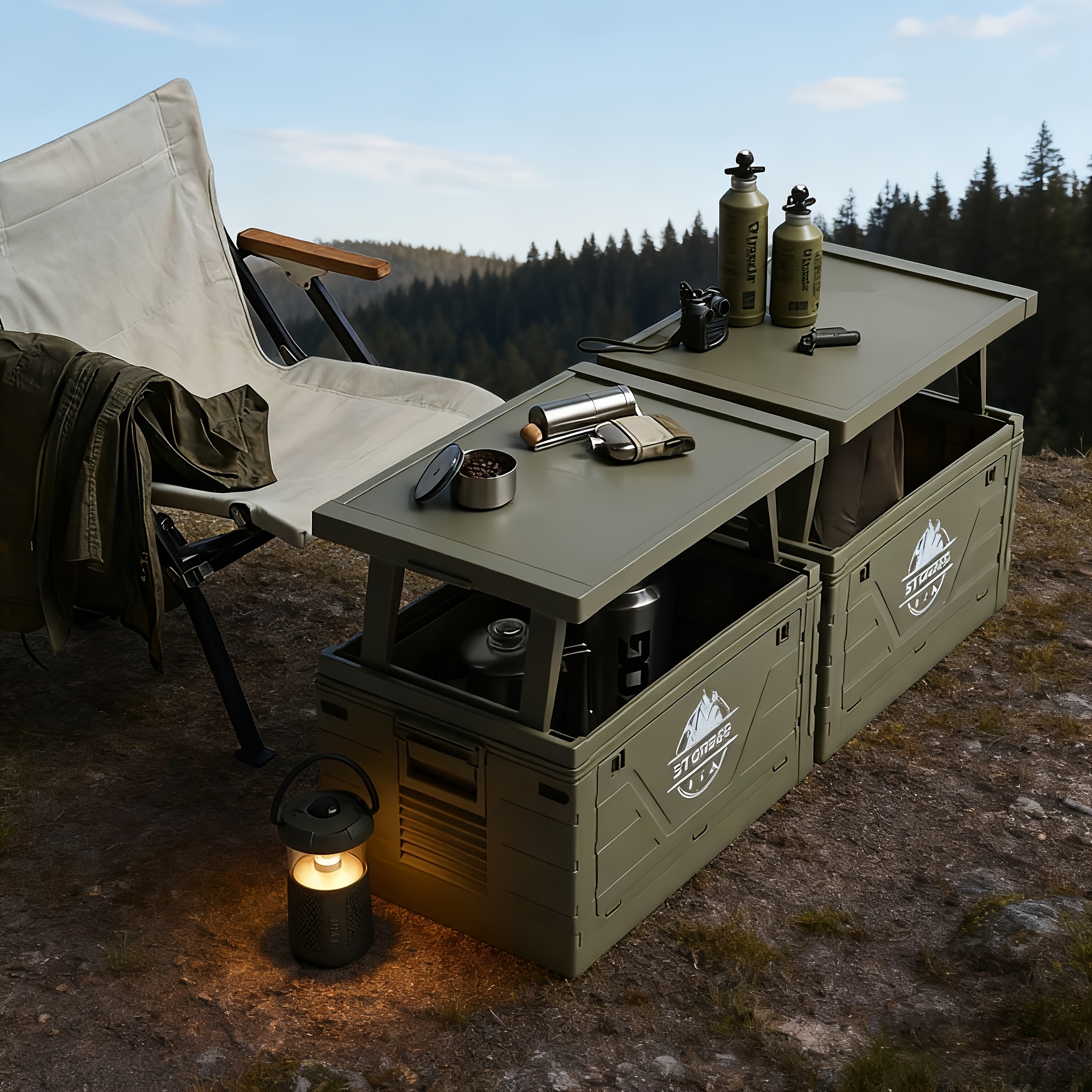 Camping Storage Box with Foldi – обзор и цена Outdoor Camping Table