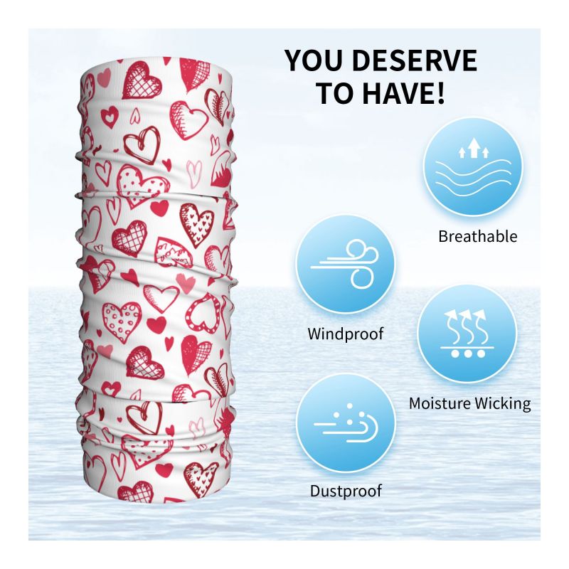 Pink Red Love Hearts Bandana N – обзор и цена Outdoor Camping Youtube