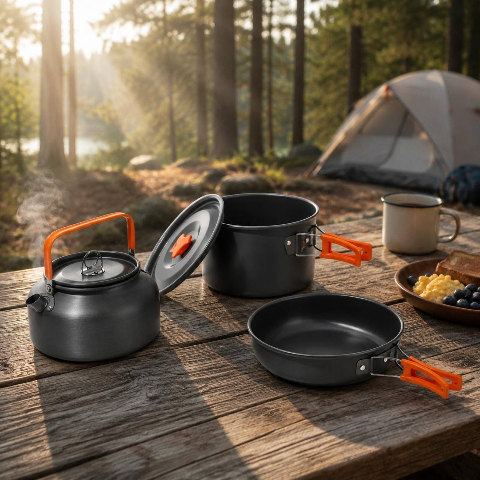 Camping Pot and Kettle Set Nes – обзор и цена Outdoor Camping Kettle
