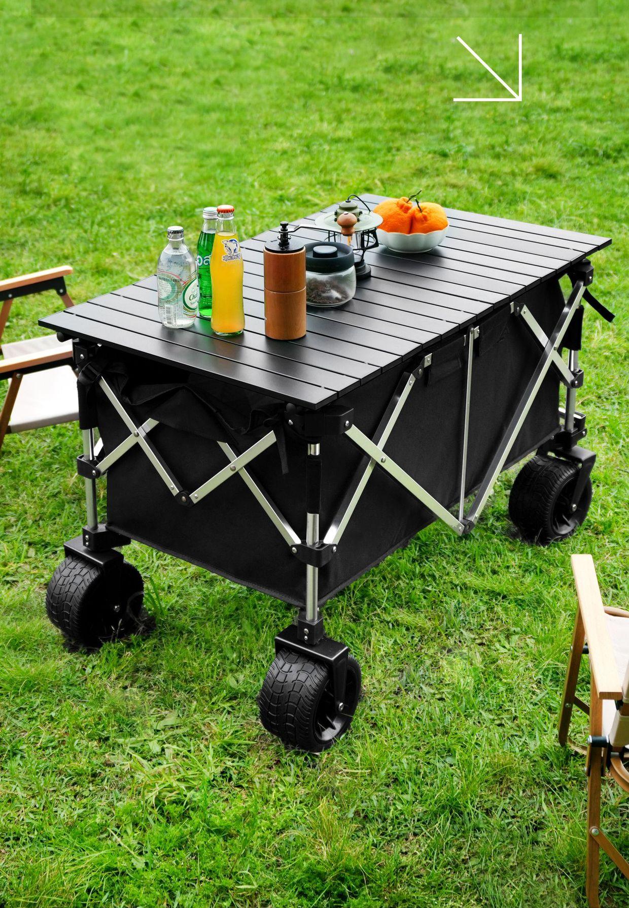 Premium Design Aluminum Foldin – обзор и цена Outdoor Camping Vehicle Wagon