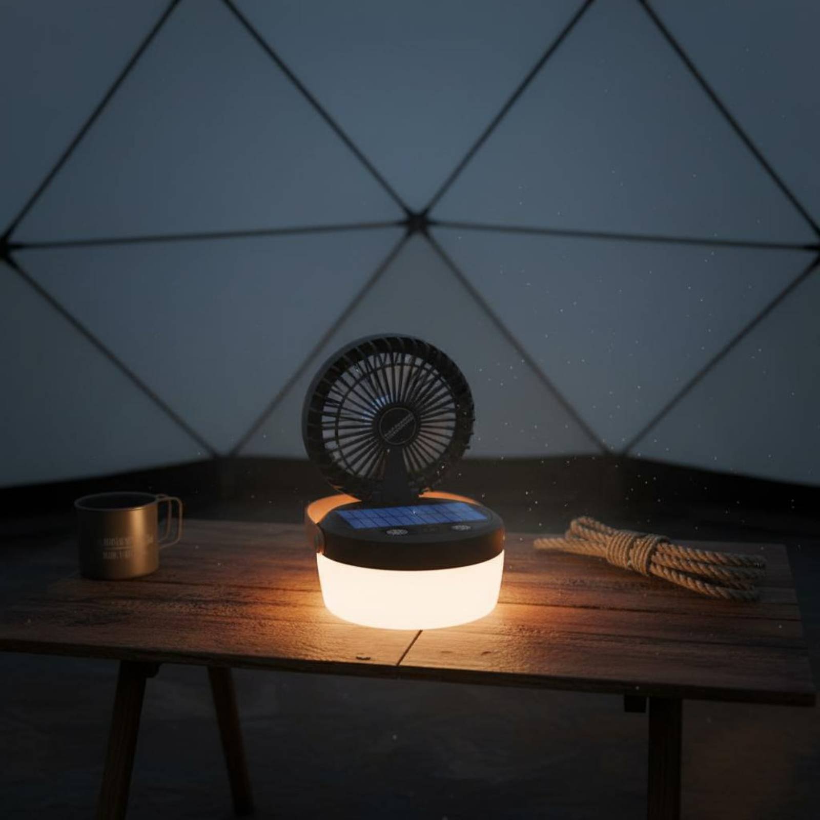 Solar Camping Fan Lantern Fold – обзор и цена Outdoor Camping Fans