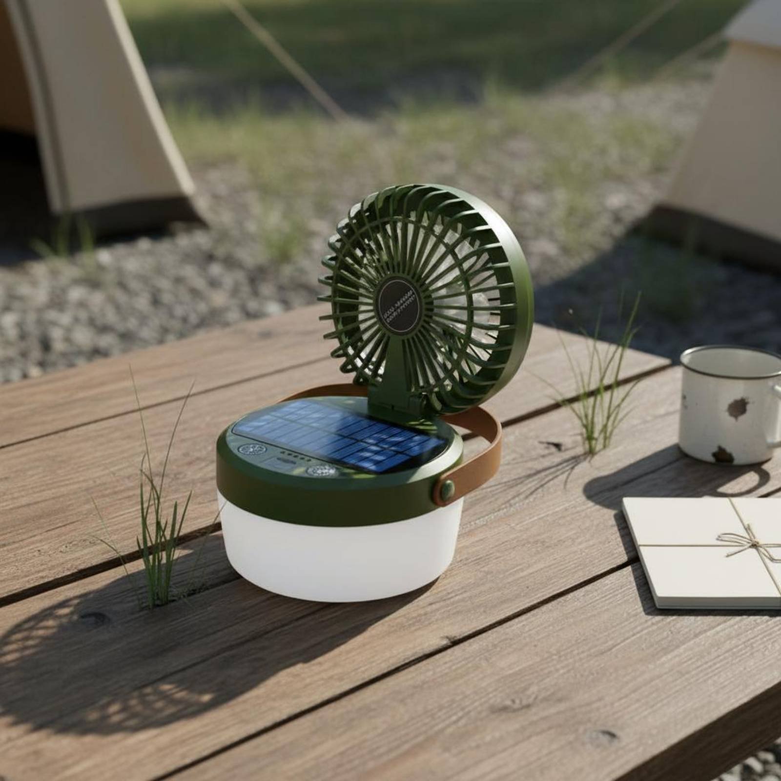 Solar Camping Fan Lantern Fold – обзор и цена Outdoor Camping Fans