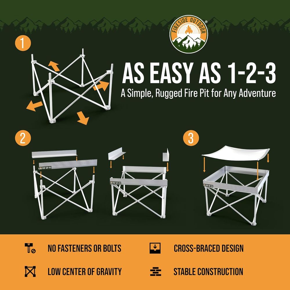 Portable Outdoor Fire Pit for  – обзор и цена Outdoor Camping Grill