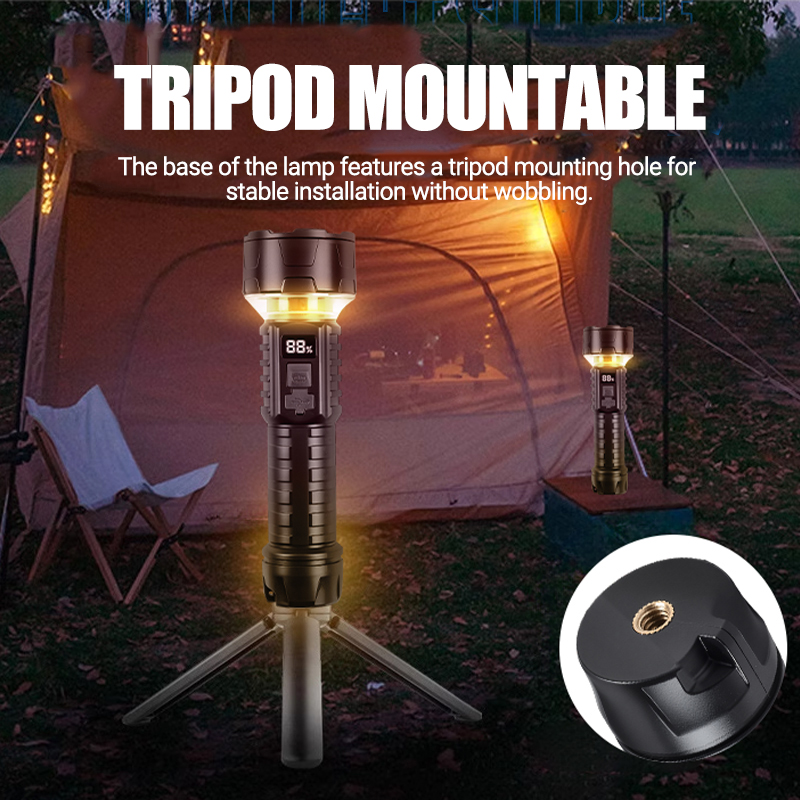 COB LED Flashlight Rechargeabl – обзор и цена Outdoor Camping Lampe