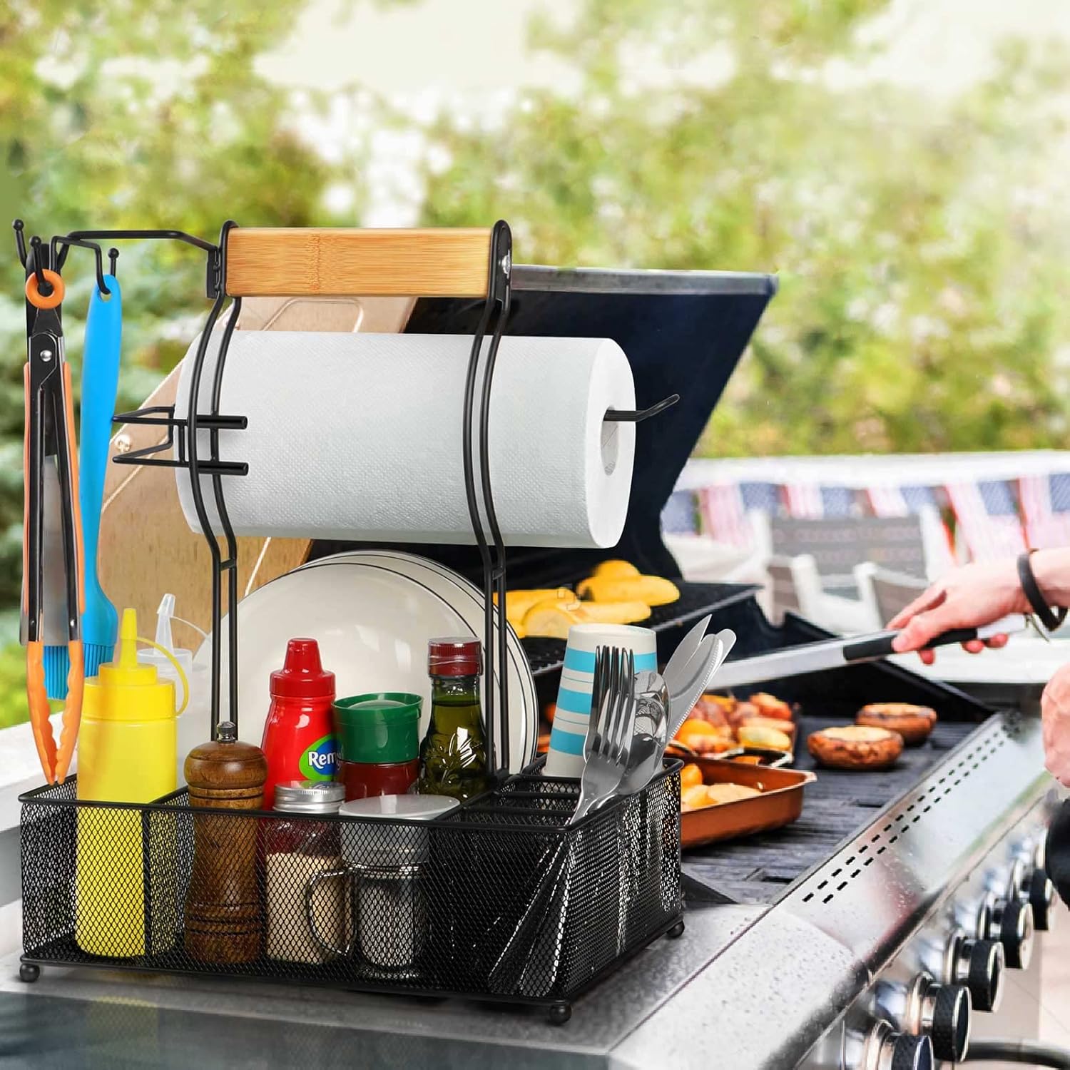 BBQ Caddy with Paper Towel Hol – обзор и цена Outdoor Camping Utensils